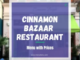 Cinnamon Bazaar Menu