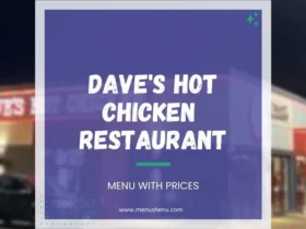 Dave's Hot Chicken Menu