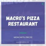 Macro’s Pizza Menu in Dallas, TX