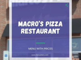 Macro’s Pizza Menu in Dallas, TX