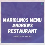 Mariolinos Menu Andrews NC