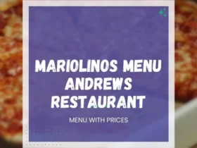 Mariolinos Menu Andrews NC