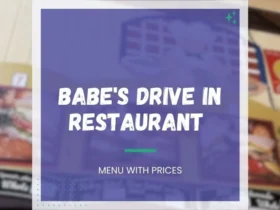 Babe's Drive In Menu With Prices