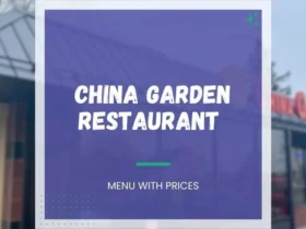 China Garden Menu Wooster Ohio with Prices