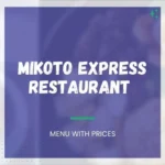 Mikoto Express Menu With Prices