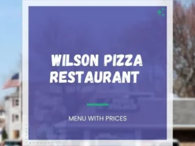 Wilson Pizza Menu in Windsor, CT