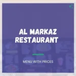 Al Markaz Menu With Prices