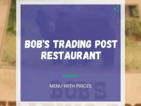 Bob's Trading Post Menu Kane PA