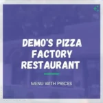 Demo's Pizza Factory Menu in Warwick
