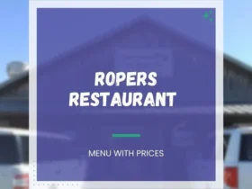 Ropers Restaurant Menu Beebe AR with Prices
