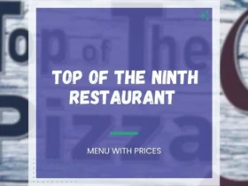 Top of the Ninth Menu New Brighton PA with Prices