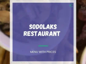 Sodolaks Menu With Prices