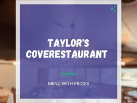 Taylor's Cove Menu Milledgeville GA